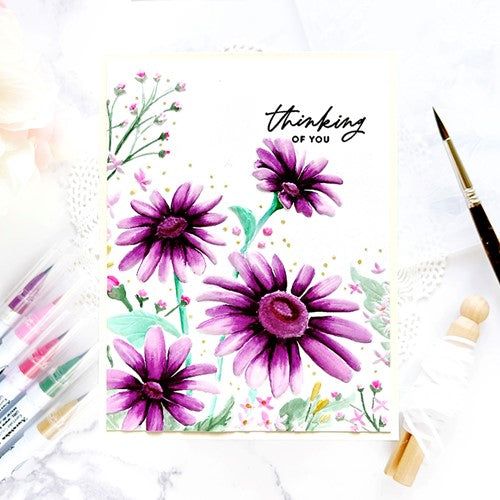 Simon Says Stamp! Simon Says Stamp Embossing Folder FRESH DAISIES sf281 | color-code:ALT1