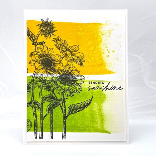 Simon Says Stamp! Simon Says Clear Stamps SUNFLOWER FIELDS sss202511c