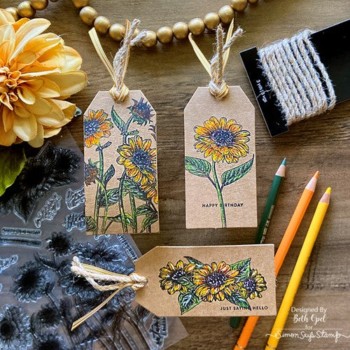 Simon Says Stamp! Simon Says Clear Stamps SUNFLOWER FIELDS sss202511c | color-code:ALT3