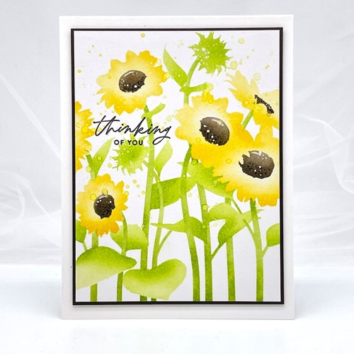 Simon Says Stamp! Simon Says Stamp Stencils SUNFLOWER FIELDS ssst221651c | color-code:ALT1