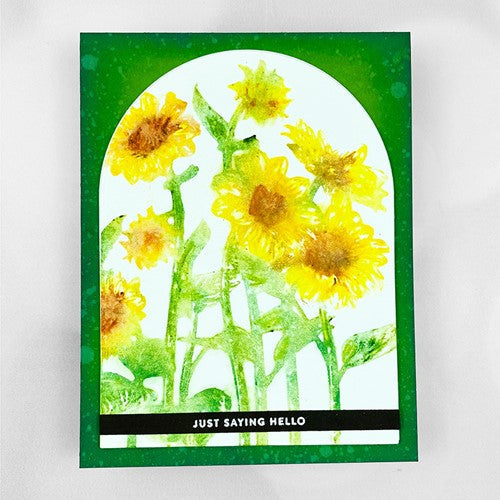 Simon Says Stamp! Simon Says Stamp Stencils SUNFLOWER FIELDS ssst221651c | color-code:ALT2