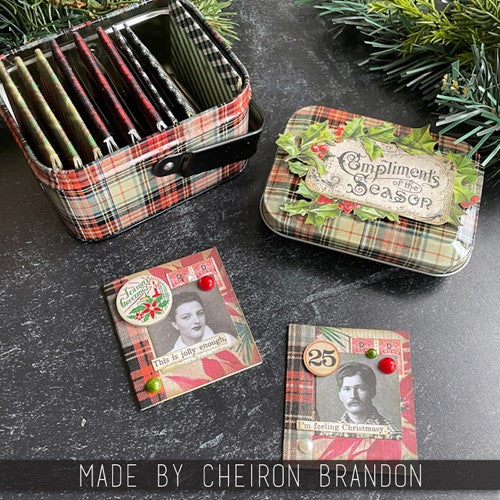 Simon Says Stamp! Tim Holtz Idea-ology CHRISTMAS Linen Tape Patchwork th94299