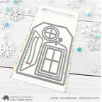 Simon Says Stamp! Mama Elephant LARGE TAG WINDOW Creative Cuts Steel Die