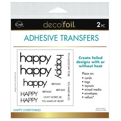 Simon Says Stamp! Therm O Web HAPPY EVERYTHING Deco Foil Adhesive Transfers 5639