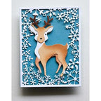 Simon Says Stamp! Poppy Stamps GRAND WHITTLE REINDEER Dies 2542