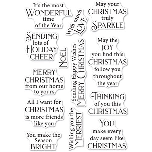 Simon Says Stamp! Poppy Stamps CHRISTMAS SPARKLE Clear Stamps cl511
