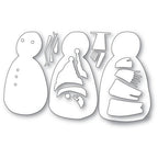 Simon Says Stamp! Memory Box TALL BUNDLED SNOWMAN Dies 94683