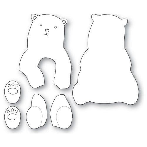 Simon Says Stamp! Memory Box LAYERED POLAR BEAR Dies 94685