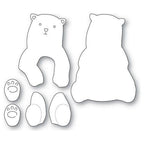 Simon Says Stamp! Memory Box LAYERED POLAR BEAR Dies 94685