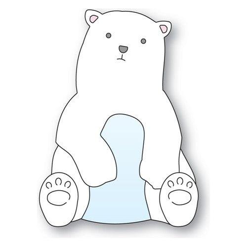 Simon Says Stamp! Memory Box LAYERED POLAR BEAR Dies 94685