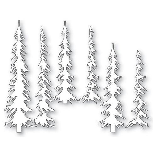 Simon Says Stamp! Memory Box LAYERED NARROW PINES Dies 94706