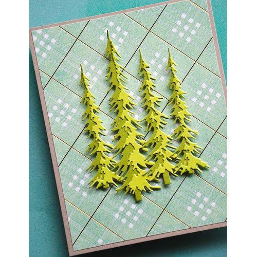 Simon Says Stamp! Memory Box LAYERED NARROW PINES Dies 94706