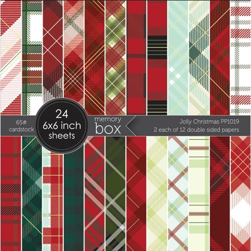 Simon Says Stamp! Memory Box CHRISTMAS JOLLY 6x6 Paper pp1019