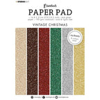 Simon Says Stamp! Studio Light VINTAGE CHRISTMAS Glitter Paper Essentials slespp50