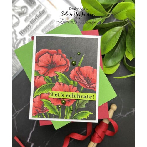 Simon Says Stamp! Simon Says Clear Stamps POPPY FIELD sss202607c | color-code:ALT6