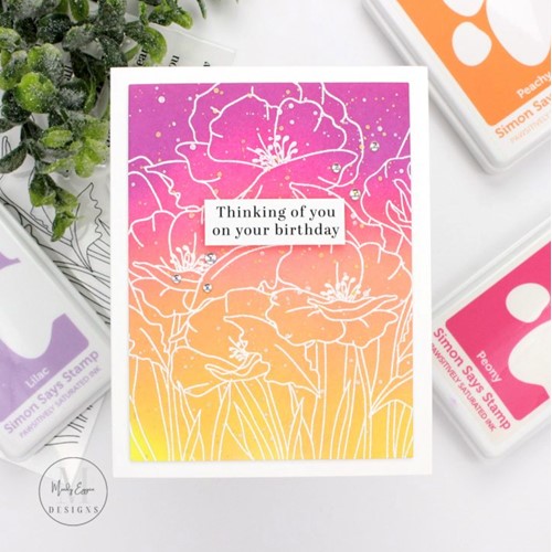 Simon Says Stamp! Simon Says Clear Stamps POPPY FIELD sss202607c | color-code:ALT7