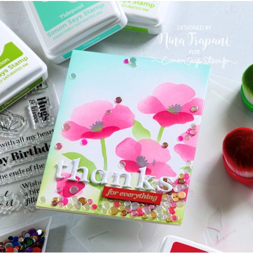 Simon Says Stamp! Simon Says Stamp Stencils POPPY FIELD ssst221655 | color-code:ALT0