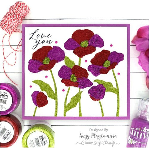 Simon Says Stamp! Simon Says Stamp Stencils POPPY FIELD ssst221655 | color-code:ALT5