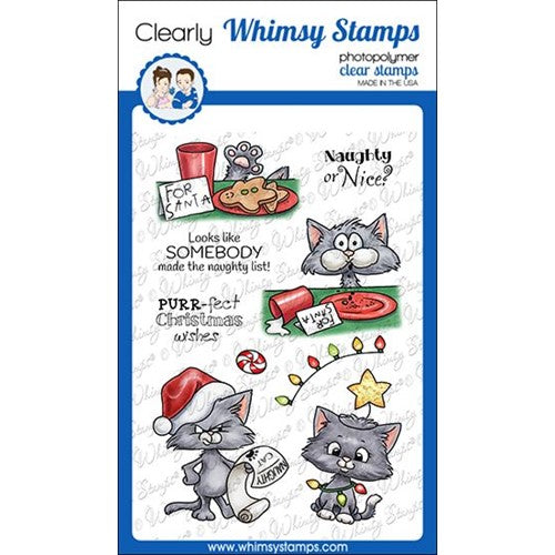 Simon Says Stamp! Whimsy Stamps CAT DO CHRISTMAS Clear Stamps C1401