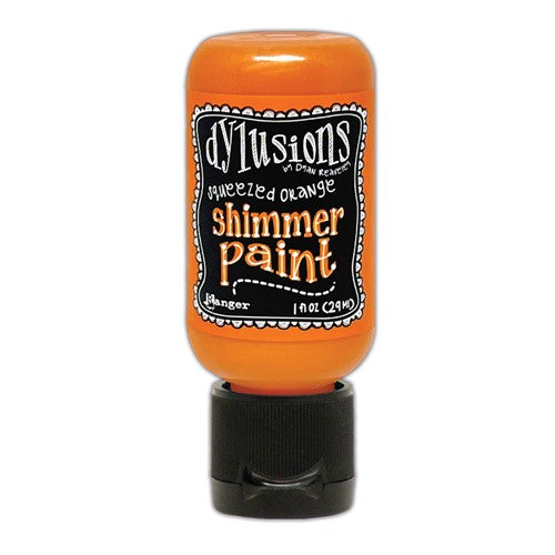 Simon Says Stamp! Ranger Dylusions 1oz SQUEEZED ORANGE Shimmer Paint dyu81463