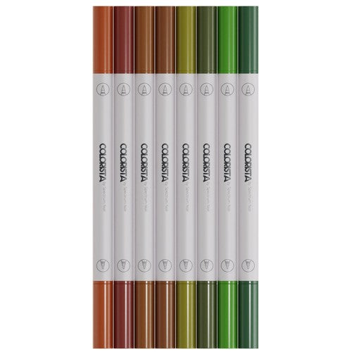 Simon Says Stamp! Crafter's Companion Colorista NATURAL TONES Art Markers sncol-artm-nat8