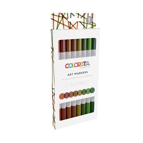 Simon Says Stamp! Crafter's Companion Colorista NATURAL TONES Art Markers sncol-artm-nat8