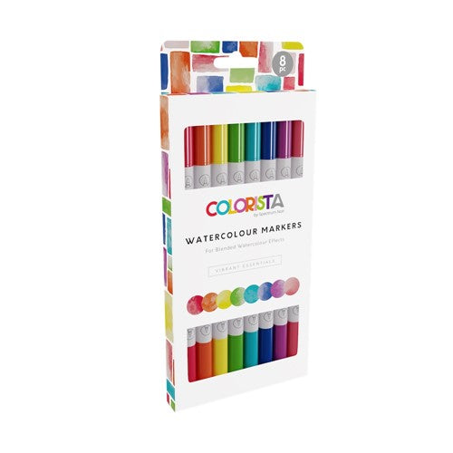 Colorista - Watercolour Markers - Vibrant Essentials - 8 Piece Set