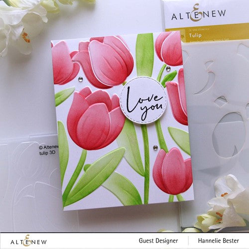Simon Says Stamp! Altenew TULIP Simple Coloring Stencils ALT7345