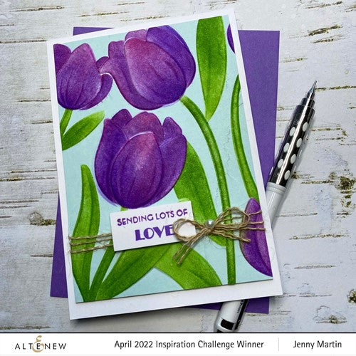 Simon Says Stamp! Altenew TULIP Simple Coloring Stencils ALT7345