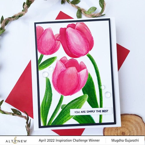 Simon Says Stamp! Altenew TULIP Simple Coloring Stencils ALT7345