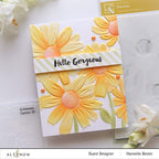 Simon Says Stamp! Altenew DAISIES Simple Coloring Stencils ALT7343