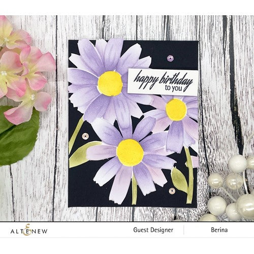 Simon Says Stamp! Altenew DAISIES Simple Coloring Stencils ALT7343