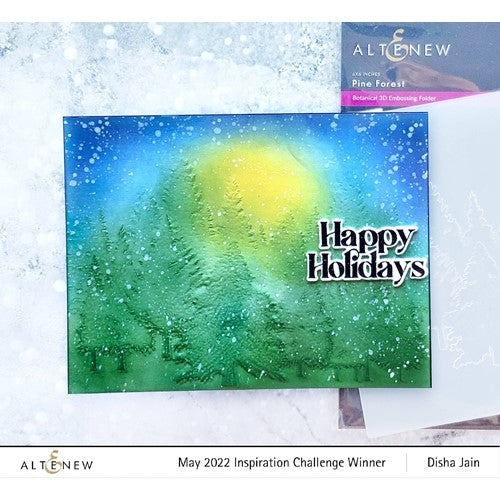 Simon Says Stamp! Altenew PINE FOREST 3D Embossing Folder ALT7339
