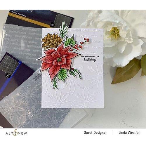 Simon Says Stamp! Altenew HAPPY HOLIDAYS 3D Embossing Folder ALT7337