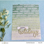 Simon Says Stamp! Altenew HAPPY HOLIDAYS 3D Embossing Folder ALT7337