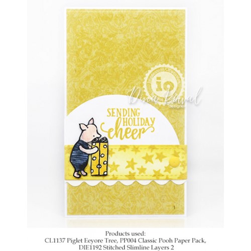 Simon Says Stamp! Impression Obsession Clear Stamps PIGLET AND EEYORE TREE CL1137