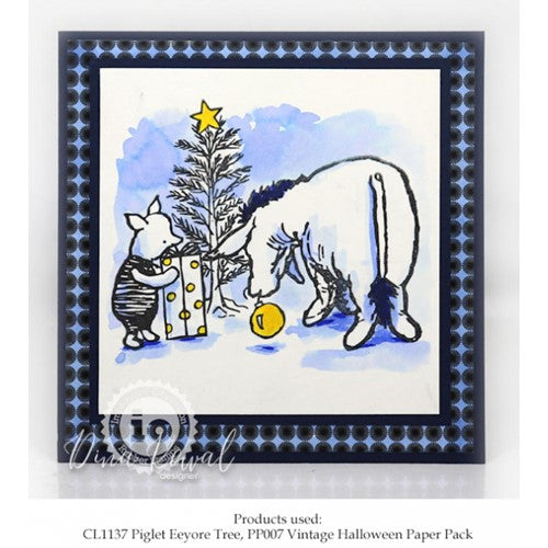 Simon Says Stamp! Impression Obsession Clear Stamps PIGLET AND EEYORE TREE CL1137