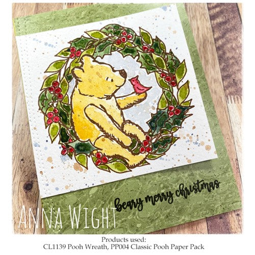 Simon Says Stamp! Impression Obsession Clear Stamps POOH WREATH CL1139
