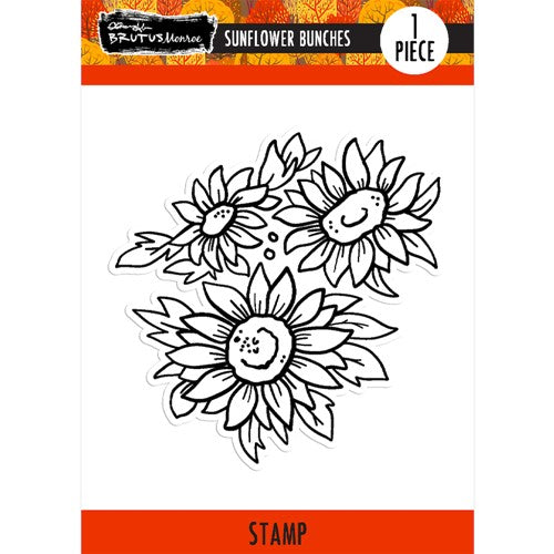 Simon Says Stamp! Brutus Monroe SUNFLOWER BUNCHES Clear Stamp bru0111