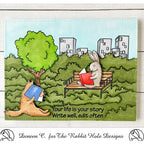 Simon Says Stamp! The Rabbit Hole Designs PARK BACKGROUND Clear Stamps TRH-187