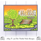 Simon Says Stamp! The Rabbit Hole Designs PARK BACKGROUND Clear Stamps TRH-187