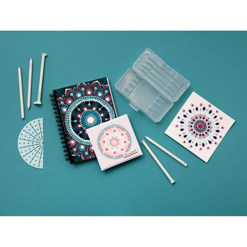 DIY Wooden Mandalas Paint Kit C, DIY Mandala Coaster Painting Kit