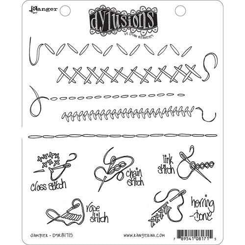 Simon Says Stamp! Dyan Reaveley SAMPLER Cling Stamp Set Dylusions DYR81715
