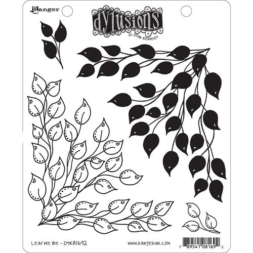 Simon Says Stamp! Dyan Reaveley LEAF ME BE Cling Stamp Set Dylusions DYR81692