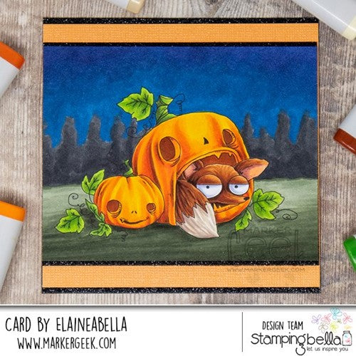 Simon Says Stamp! Stamping Bella FOXY IN THE PUMPKIN Cling Stamp eb1178