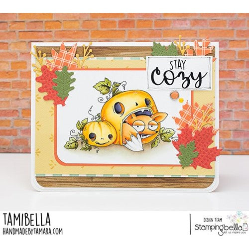 Simon Says Stamp! Stamping Bella FOXY IN THE PUMPKIN Cling Stamp eb1178