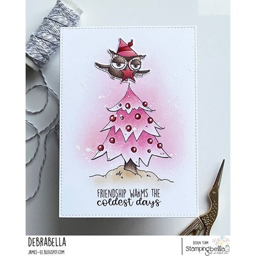 Simon Says Stamp! Stamping Bella HOLIDAY OWL WITH A STAR Cling Stamp eb1183