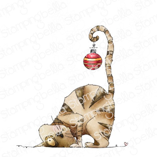 Simon Says Stamp! Stamping Bella THE CAT AND THE ORNAMENT Cling Stamp kf1186