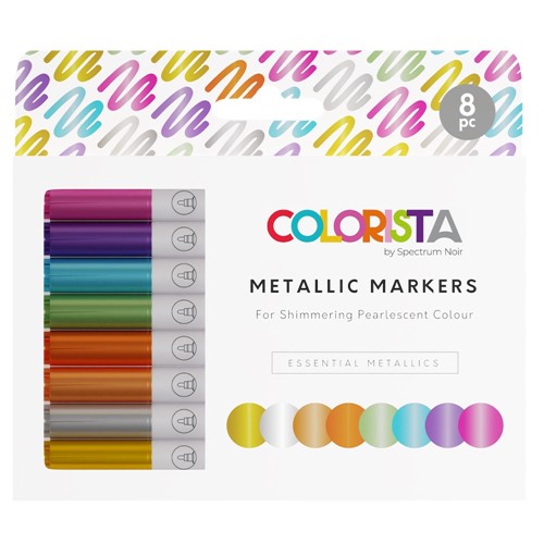 Simon Says Stamp! Crafter's Companion Colorista ESSENTIAL METALLICS Paint Markers sncol-metm-ess8