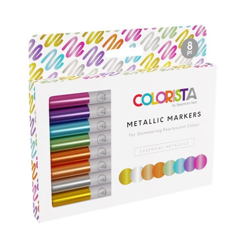 Simon Says Stamp! Crafter's Companion Colorista ESSENTIAL METALLICS Paint Markers sncol-metm-ess8